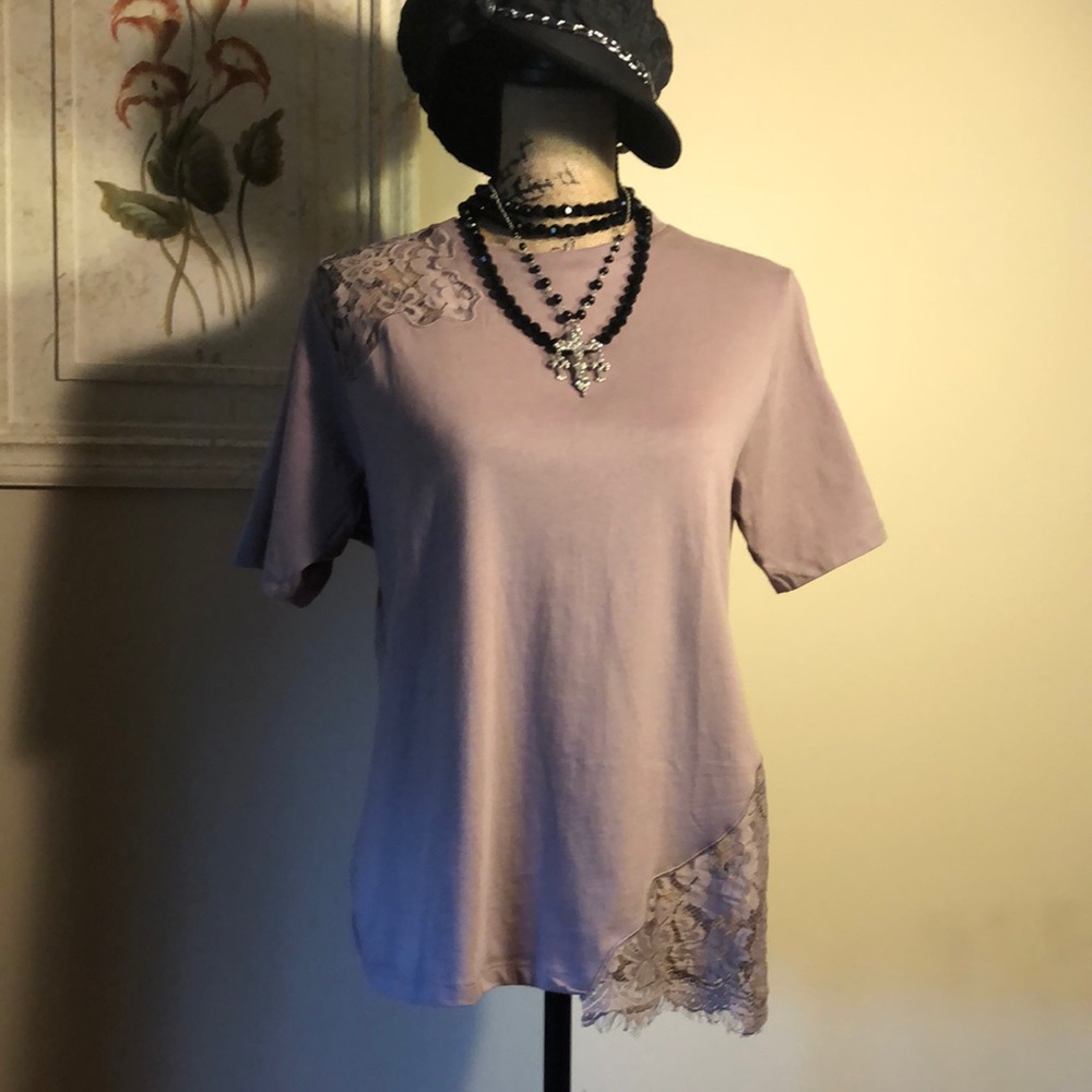NWT ASOS Top with Lace Detailing Sz. 6